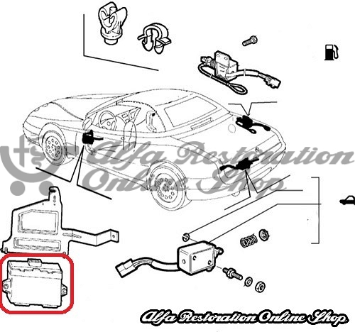 Alfa Romeo 156/GTV/Spider & Fiat Marea Central Locking ECU