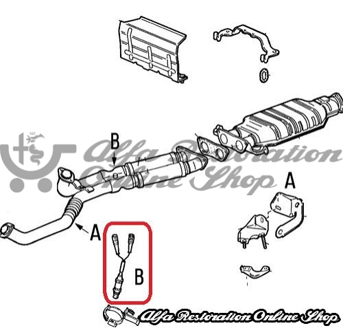 Alfa 155 V6/164 V6 Oxygen/Lambda Sensor