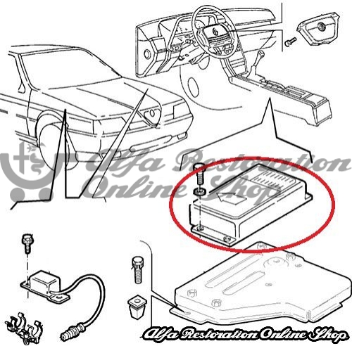 Alfa 164 Super/3.0 V6 24V Airbag ECU