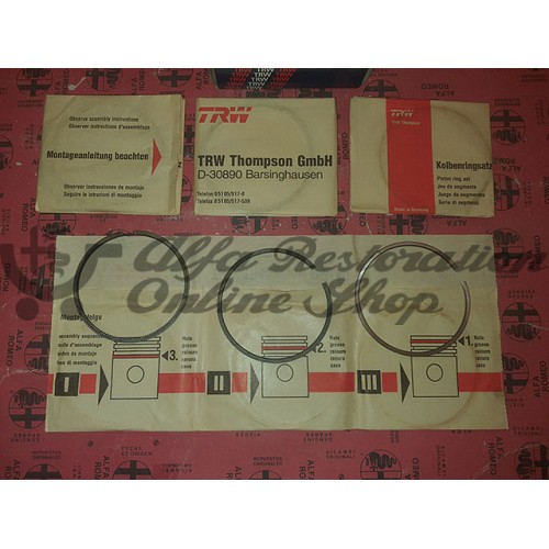 Alfa 145/146 1.6 IE Boxer/Alfa 75/164/155 2.0 TS Piston Rings at 84 mm (Standard Size)