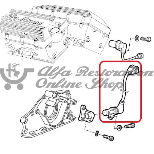 Alfa Romeo 145/146/164/Spider RPM Sensor/Flywheel/Crankshaft Position Sensor