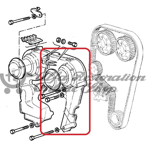 Alfa 75/Milano/164/SZ/RZ/GTV6 2.5/3.0 V6 12V Left Timing Belt Cover
