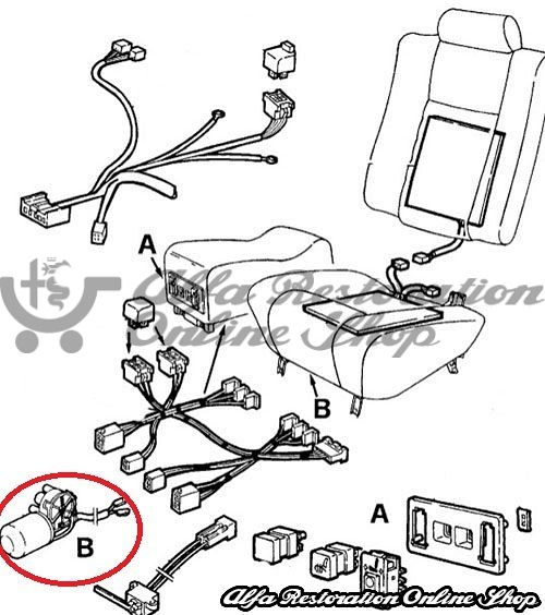 Alfa 164 Rear Power Seats Motor