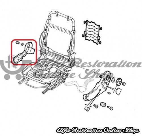 Alfa 156 Front Left Seat Left Inner Side Plastic Cover