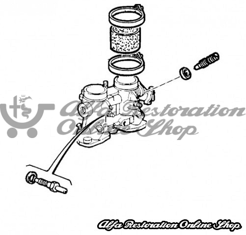 Alfa 33/145/146 1.7 16V Intake Manifold Rubber Sleeve Clamps Set