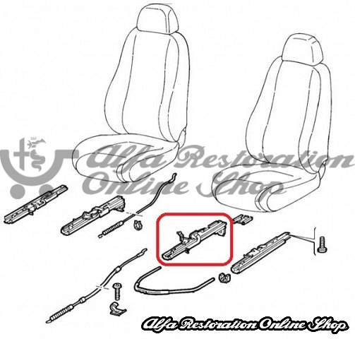 Alfa 147/GT Front Left Seat Inner Rail (3 Door Versions)