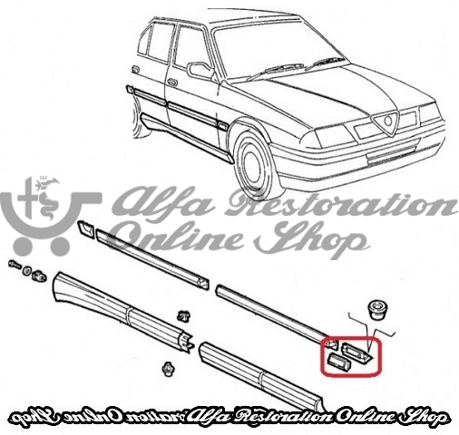 Alfa 33 907 Series 1.7 16V Front Wing Trims Set (Left and Right)