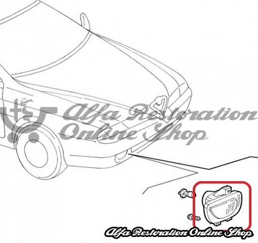 Alfa 166 Front Right Fog Light