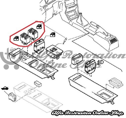 Alfa 155 Power Window Switch (Front/Rear Doors)