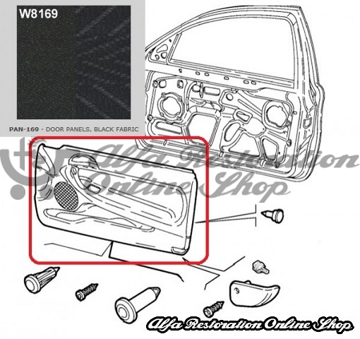 Alfa 147 Front Right Door Card (3 Door Vehicles)