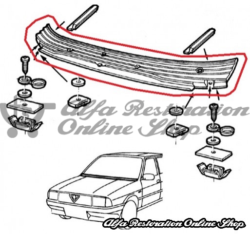 Alfa 33 905 Series Windscreen Wiper Grille (LHD models)