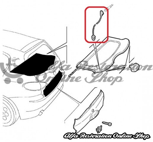 Alfa 147 Rear Parcel Shelf Cord