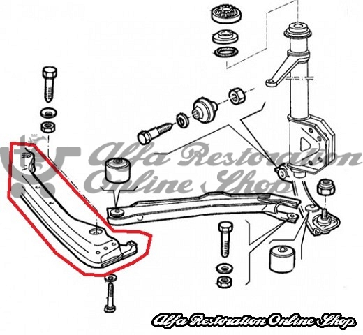 Alfa 33 905/907 Series/Sprint Front Suspension Crossmember (No Sway Bar)