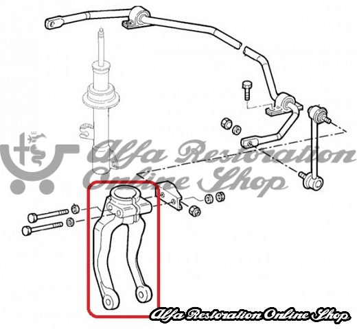 Alfa 166 Front Suspension Shock Absorber Fork (All Models)
