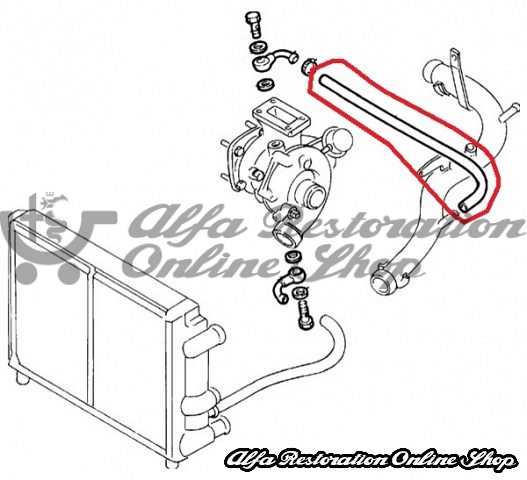 Alfa 155 Q4 Turbo Cooling Hose