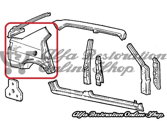 Alfa 33 905 Series Rear Right Wing