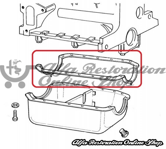Fiat Cinquecento/Seicento/Panda/Uno Engine Oil Sump Gasket