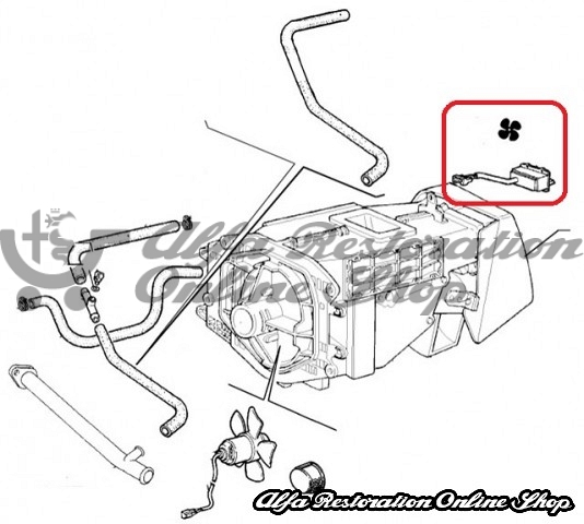 Fiat Duna/Uno/Fiorino Heater Blower Motor Speed Switch