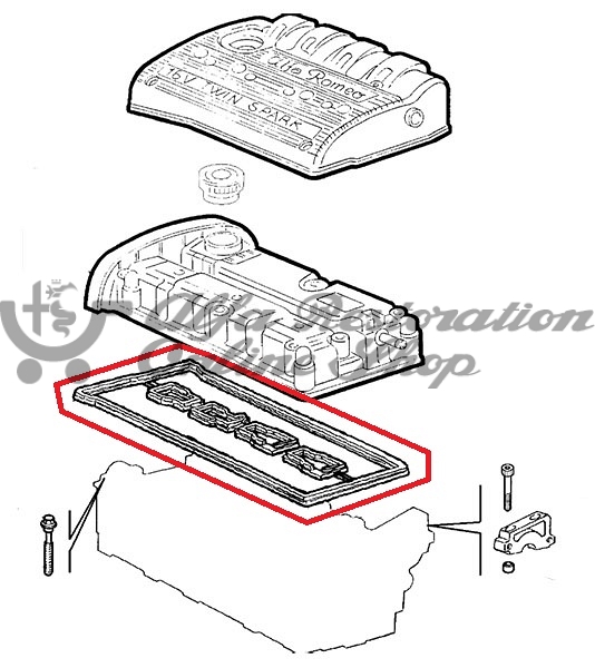 Alfa 145/146/147/156/166/GT/GTV/Spider Valve Cover Gasket (Later Models)