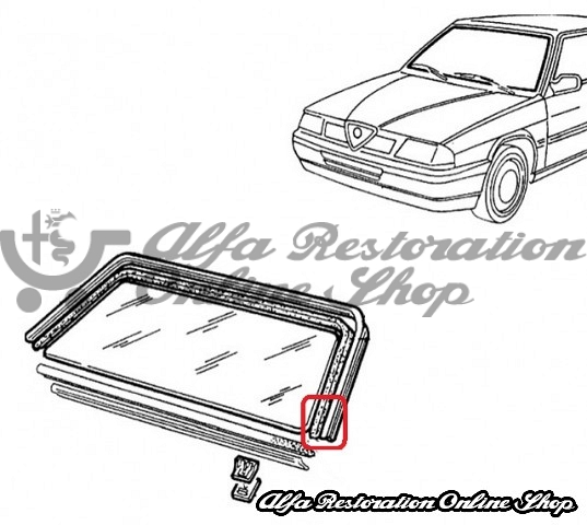 Alfa 33 907 Series Windscreen Rubber Seals