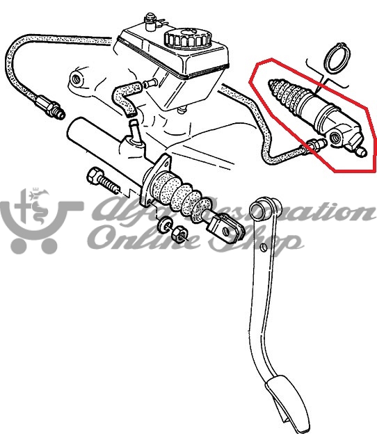 Alfa 33/Alfasud/Sprint/145/146 Clutch Slave Cylinder (ATE)