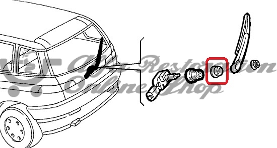 Alfa 145 All Models Rear Wiper Arm Cover