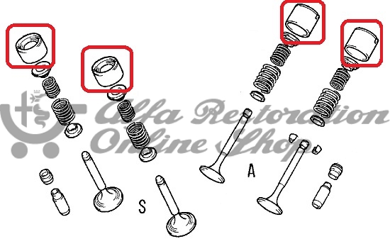Alfa 145/146/155/147/156/166/GT/GTV/Spider TS Hydraulic Tappet (Set of Four)
