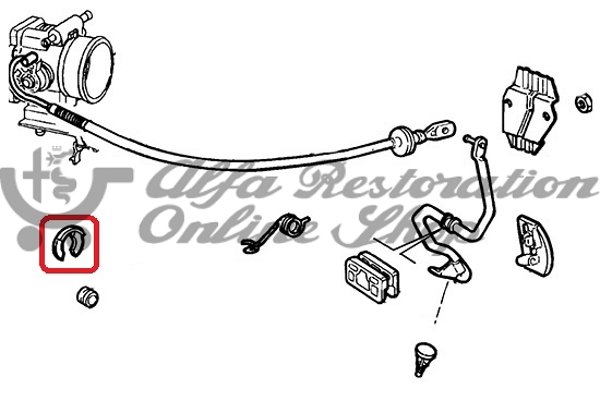 Alfa Romeo/FIAT/Lancia Accelerator Cable Circlip