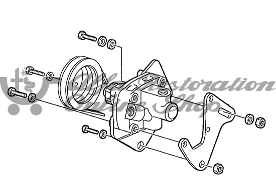 Alfa 155/164 FL92/Super 8V TS Models Power Assisted Steering Pump