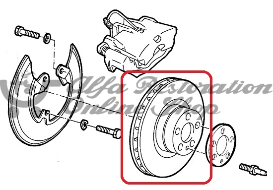 Alfa 164 Front Disk Brakes Set (Original)