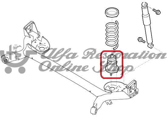 Fiat 500/Panda Rear Suspension Bump Stop Set