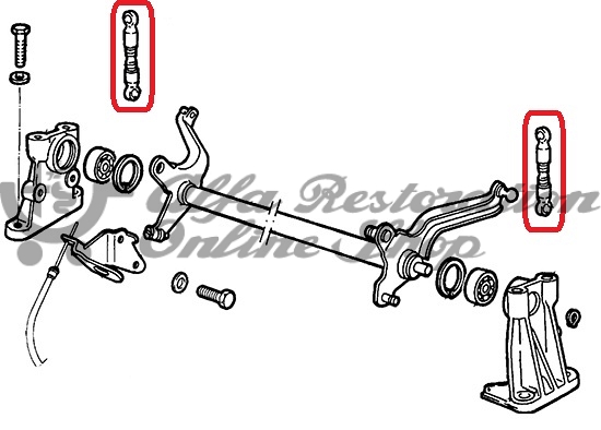 Alfa 33/Alfasud/Sprint Accelerator Control Shaft Plastic Rod