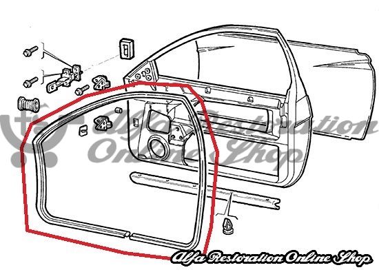Fiat Coupe Right Door Seal