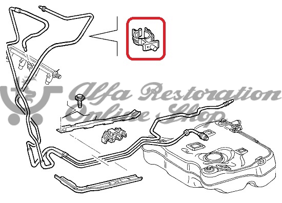 Alfa 147/156/166 V6 Fuel Line Plastic Clip