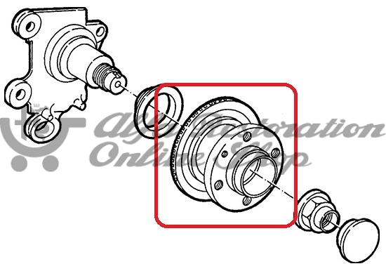 Alfa 164 Series 1/USA 3.0 V6 12V MY '91-93 Rear Wheel Bearing