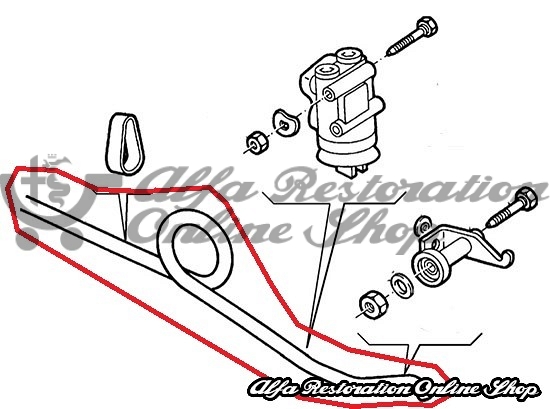 Alfa 33 Rear Brakes Panhard Bar Spring (905/907 series)