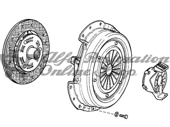 Alfa 164 3.0 V6 24V USA MY95/FL92 & Super 2.5 TD/Alfa 155 2.5 TD Clutch Kit
