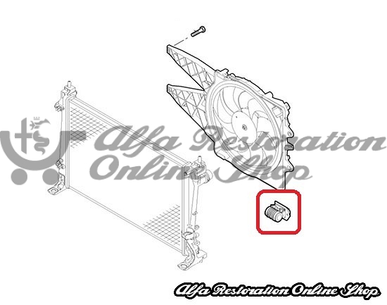 Fiat/Abarth 500 Radiator Fan Motor Thermal Resistor