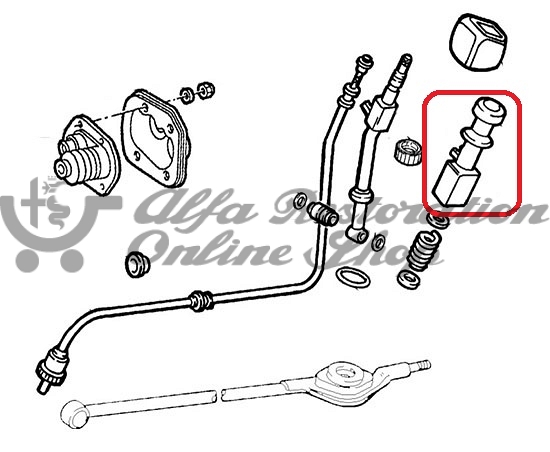 Alfa 164 FL92/Super/USA MY '95 Gear Lever Slider
