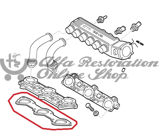 Alfa 147/156/164/166/GT/GTV/Spider V6 24V Engine Intake Manifold Gasket Set