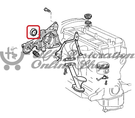 Alfa Romeo Crankshaft Front Seal (4 Cyl engines)