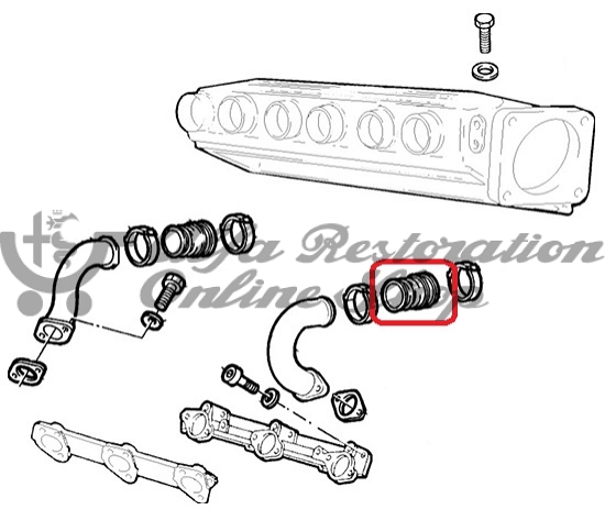 Alfa 164 Super/USA MY 95 3.0 V6 24V Intake Runners Sleeve