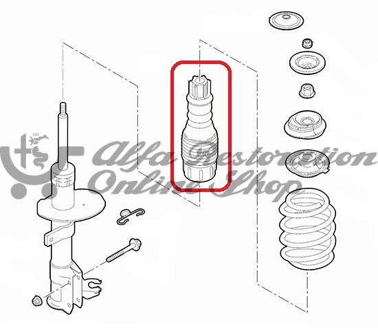 Fiat 500 Front Suspension Bump Stop Set