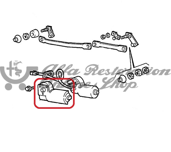 Alfa 33 905/907 Series/Spider 115 Series Windscreen Wiper Motor Plastic Cover