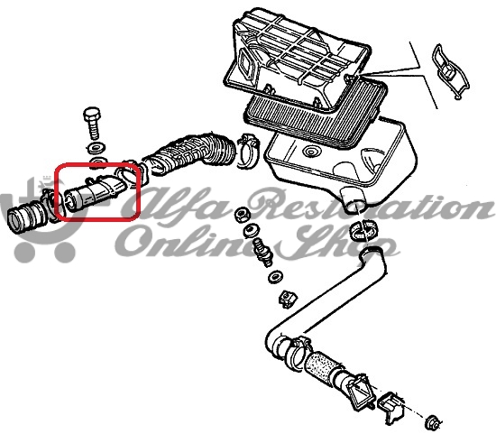 Alfa 75 1.6IE & 1.8IE/Spider 115 Series 2.0 IE Intake Manifold Plastic Sleeve
