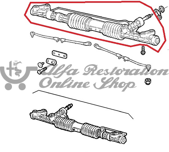 Alfa 145/146 Boxer All Models Power Assisted Steering Rack (LHD)