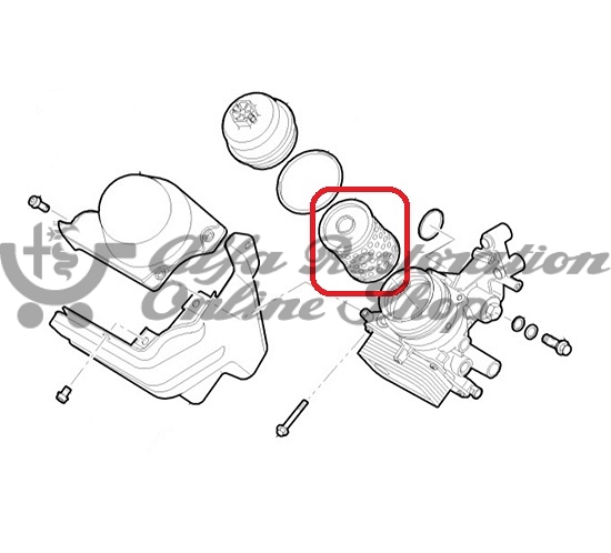Alfa MiTo/Fiat 500/Panda/Nuova Punto Oil Filter (1.4 engines)