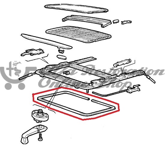 Alfa 33 907 Series Sunroof Internal Seal