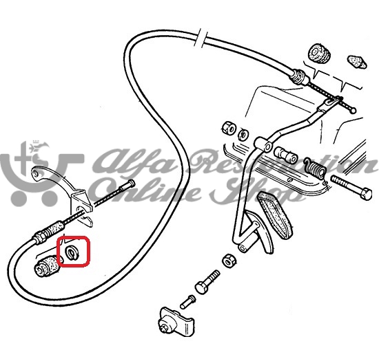 Alfa Romeo/FIAT/Lancia Accelerator Cable Circlip
