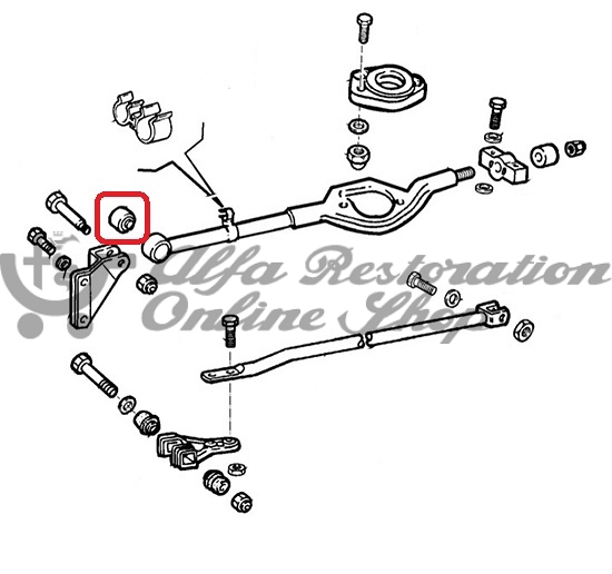 Alfa 145/146 Boxer Gearbox Rear Cover Lower Bracket Bush/Alfa 164 2.0/2.5 TD/3.0 V6 Gear Lever Selector Bush